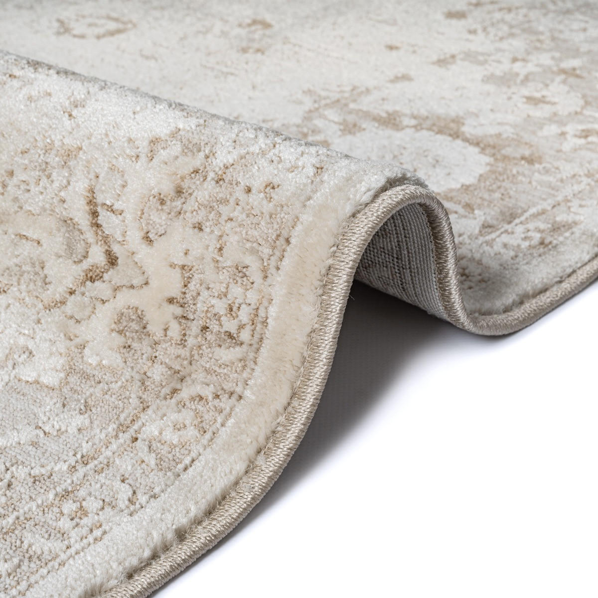 KURZFLORTEPPICH Orientalisch SCRIVIA Polypropylen Beige 160 x 230 cm - Beige, Textil (160/230cm) - KADIMA DESIGN