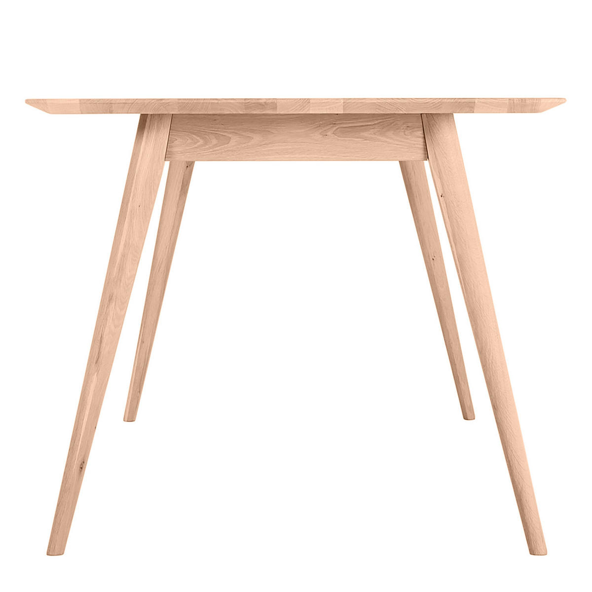 ESSTISCH - Massivholz - Eichefarben, Holz (90/200/75cm) - home24