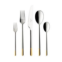TAFELBESTECK Ella silber-gold 30er Set - Silberfarben/Goldfarben, Metall - Villeroy & Boch