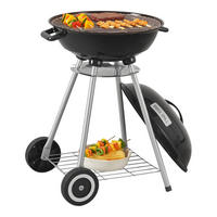 RUNDGRILL Apricena - Schwarz, Metall (80cm) - casa.pro