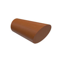 ENDSTÜCKE FÜR GARDINENSTANGEN 20 mm Ø, Bero Kirschbaum, Packung 2 Stück - Kirschbaumfarben, Holz (6.8/4/4cm) - INTERDECO