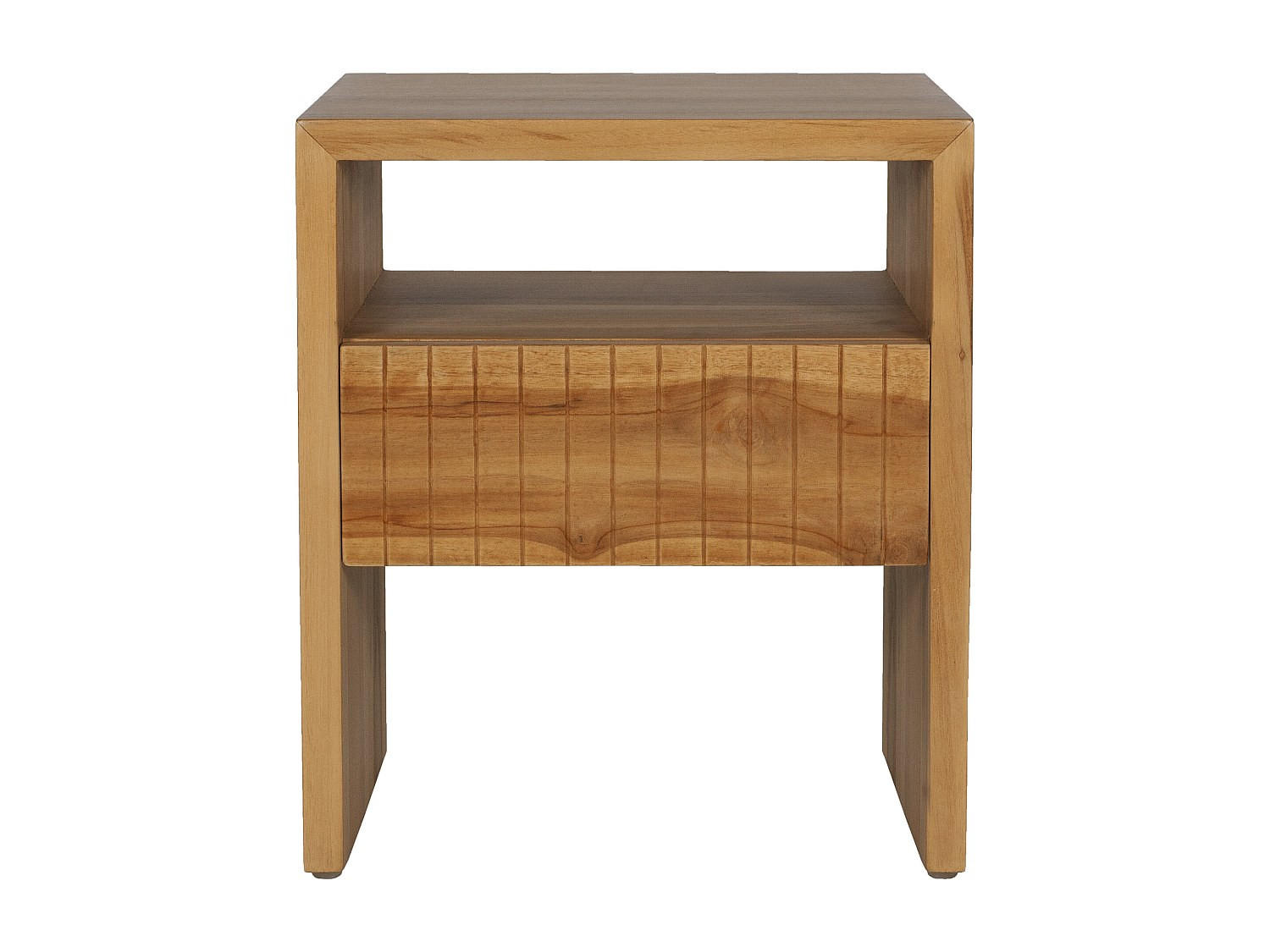 NACHTTISCH - 45 cm x 39 cm - Holz, Platte - Naturfarben Hell - REVUKA - Naturfarben, Holz (45/52/39cm) - Vente-Unique