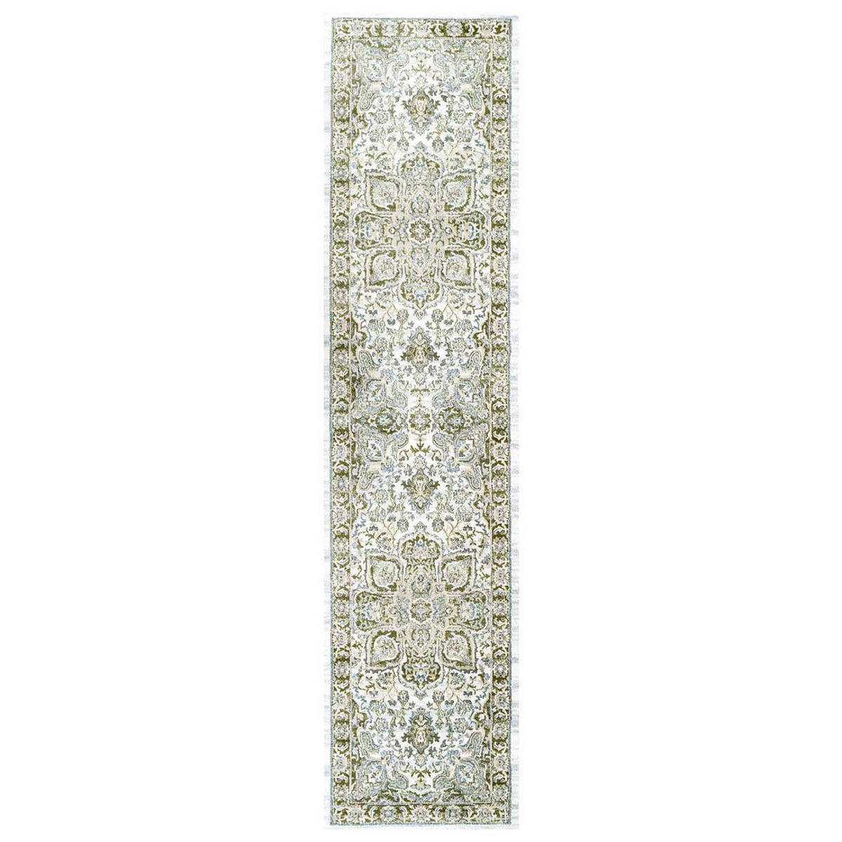 TEPPICHLÄUFER Catlaine Getty Green Grün - Grün, Textil (61/239cm) - Kukoon Rugs
