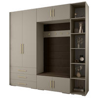 GARDEROBEN-SET 236,7/240/47 - Kaschmir/Goldfarben, Holz/Kunststoff (240/236.7/47cm) - Abiks Möbel