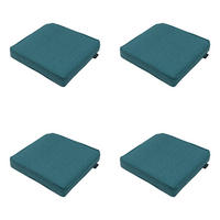 SITZKISSEN Sea 40/40 cm 4er-Set - Petrol, Textil (40/7/40cm) - Madison