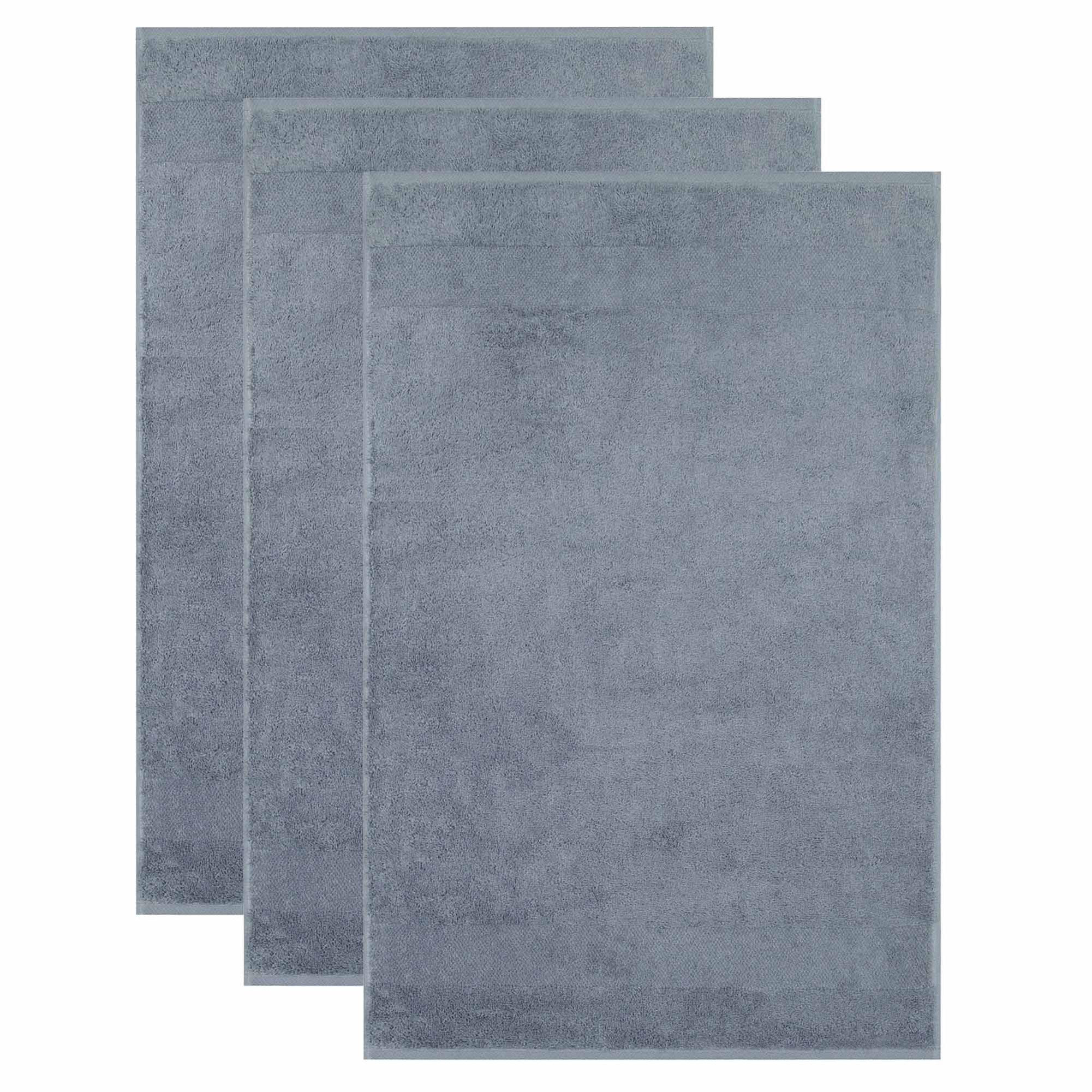 GÄSTETUCH Unisex Gästetuch One Grau 3er Pack Baumwolle - Blau/Grau, Textil (30/50cm) - Villeroy & Boch