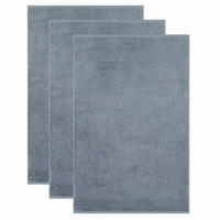 GÄSTETUCH Unisex Gästetuch One Grau 3er Pack Baumwolle - Blau/Grau, Textil (30/50cm) - Villeroy & Boch