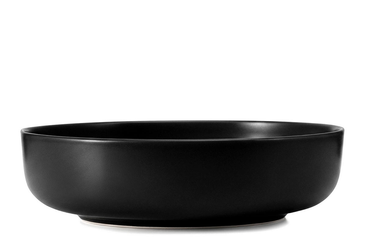 TELLER-SET VICTO 6-tlg Suppenteller, matt schwarz - Schwarz, Keramik (18cm) - KONSIMO®
