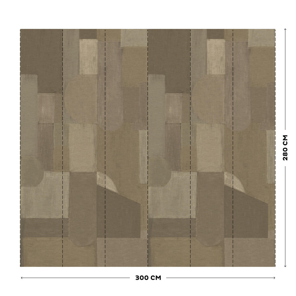 TAPETE Art Ruby - Braun, Papier/Kunststoff (300/0.1cm) - Art for the Home