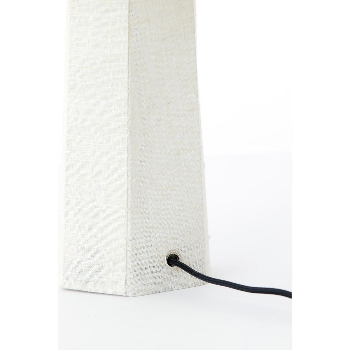 TISCHLAMPE Musabo Weiß 25/25/49 cm - Weiß, Textil (25/25/49cm) - Light & Living