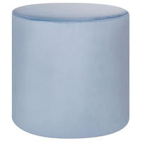 POUF Lovett 47/47/46 cm - Blau, Textil (47/46/47cm) - Beliani