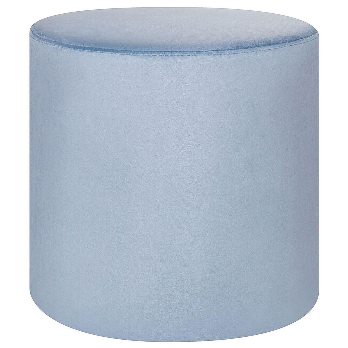 POUF Lovett 47/47/46 cm - Blau, Textil (47/46/47cm) - Beliani