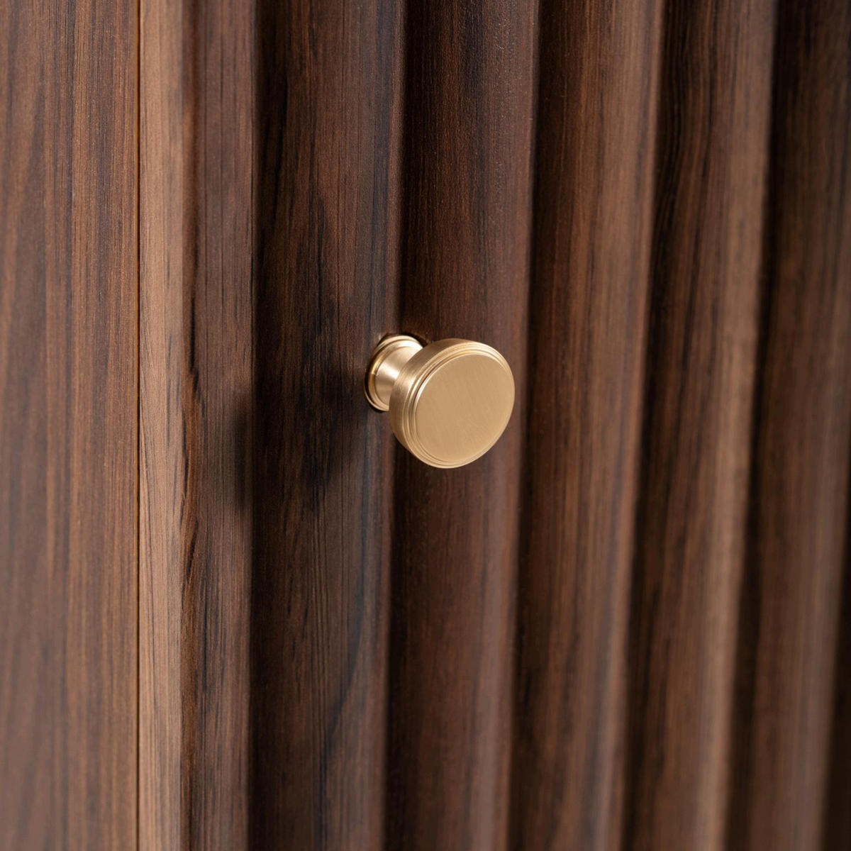 HÄNGESCHRANK BELLO geriffelt Walnuss 35/68/27 cm - Walnussfarben, Holzwerkstoff/Metall (35/68/27.2cm) - Rodan
