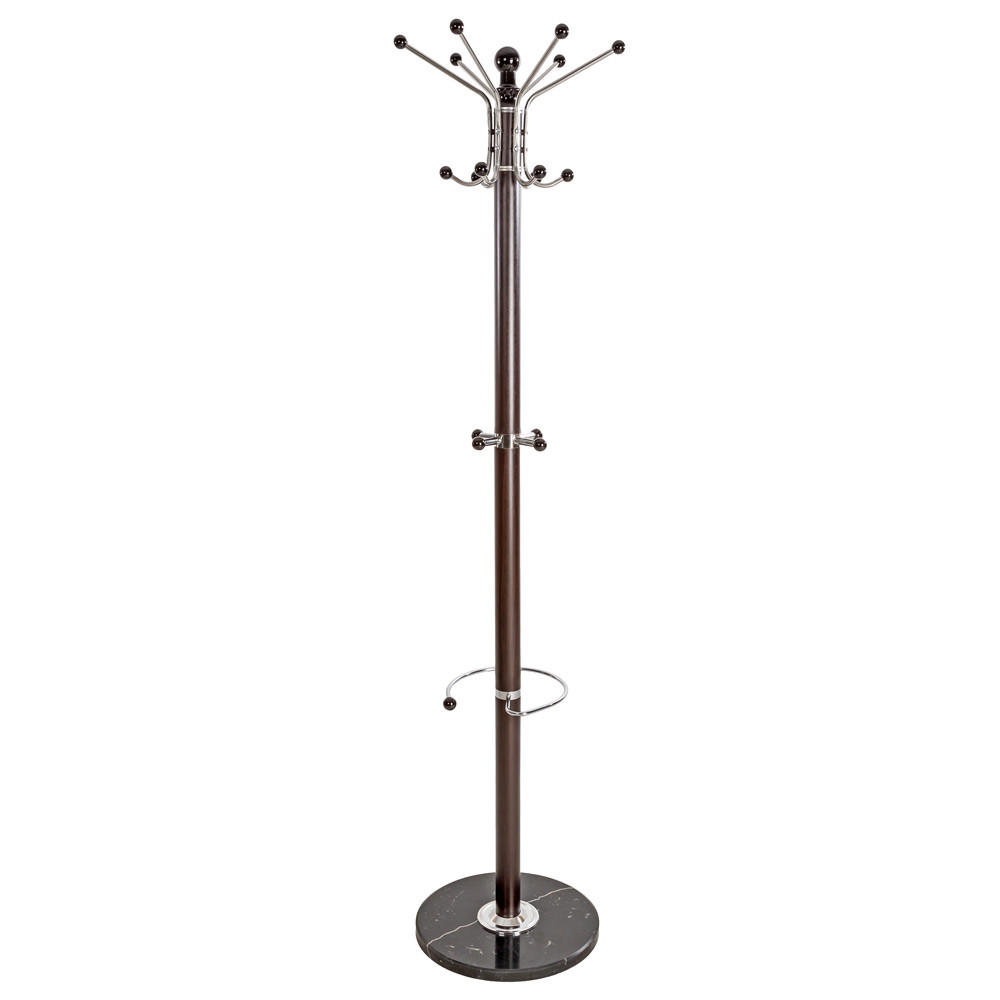 GARDEROBENSTÄNDER, 40 x 170 cm, schwarz/braun - Schwarz/Braun, Metall (40/140/40cm) - tectake