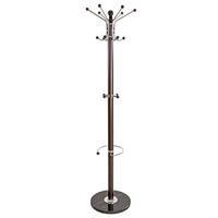 GARDEROBENSTÄNDER, 40 x 170 cm, schwarz/braun - Schwarz/Braun, Metall (40/140/40cm) - tectake