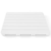 BADEMATTE Weiß - Weiß, Kunststoff (34/55cm) - COSTWAY