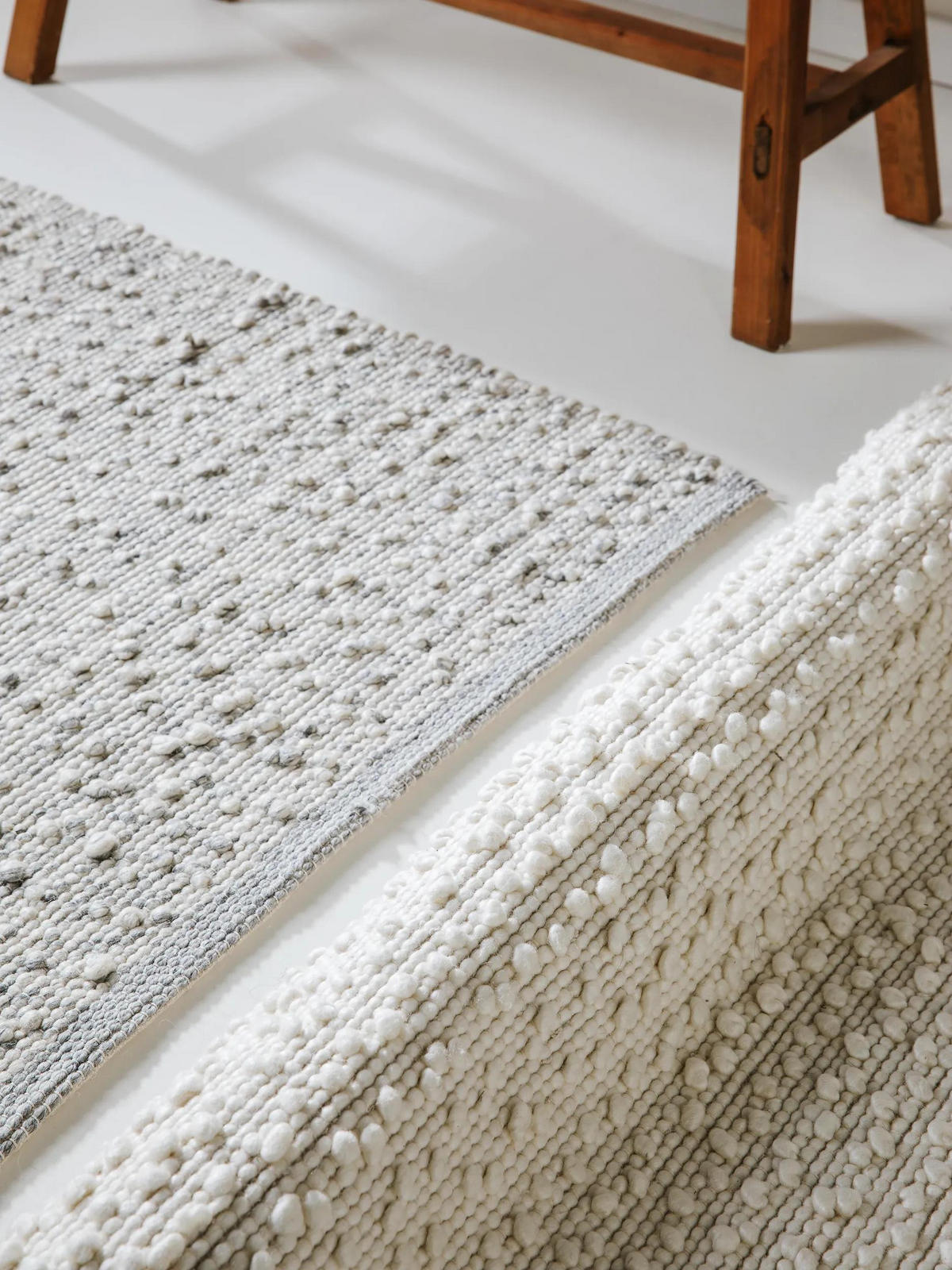 WOLLTEPPICH Lana Cream 200x300 cm - Creme, Textil (200/300cm) - benuta Pure