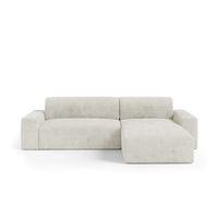 ECKSOFA mit Schlaffunktion Weiß - Schwarz/Weiß, Holz/Holzwerkstoff (300/185cm) - Furnisell