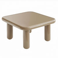 COUCHTISCH, Taupe - Taupe, Holzwerkstoff (75/75/41cm) - Oviala
