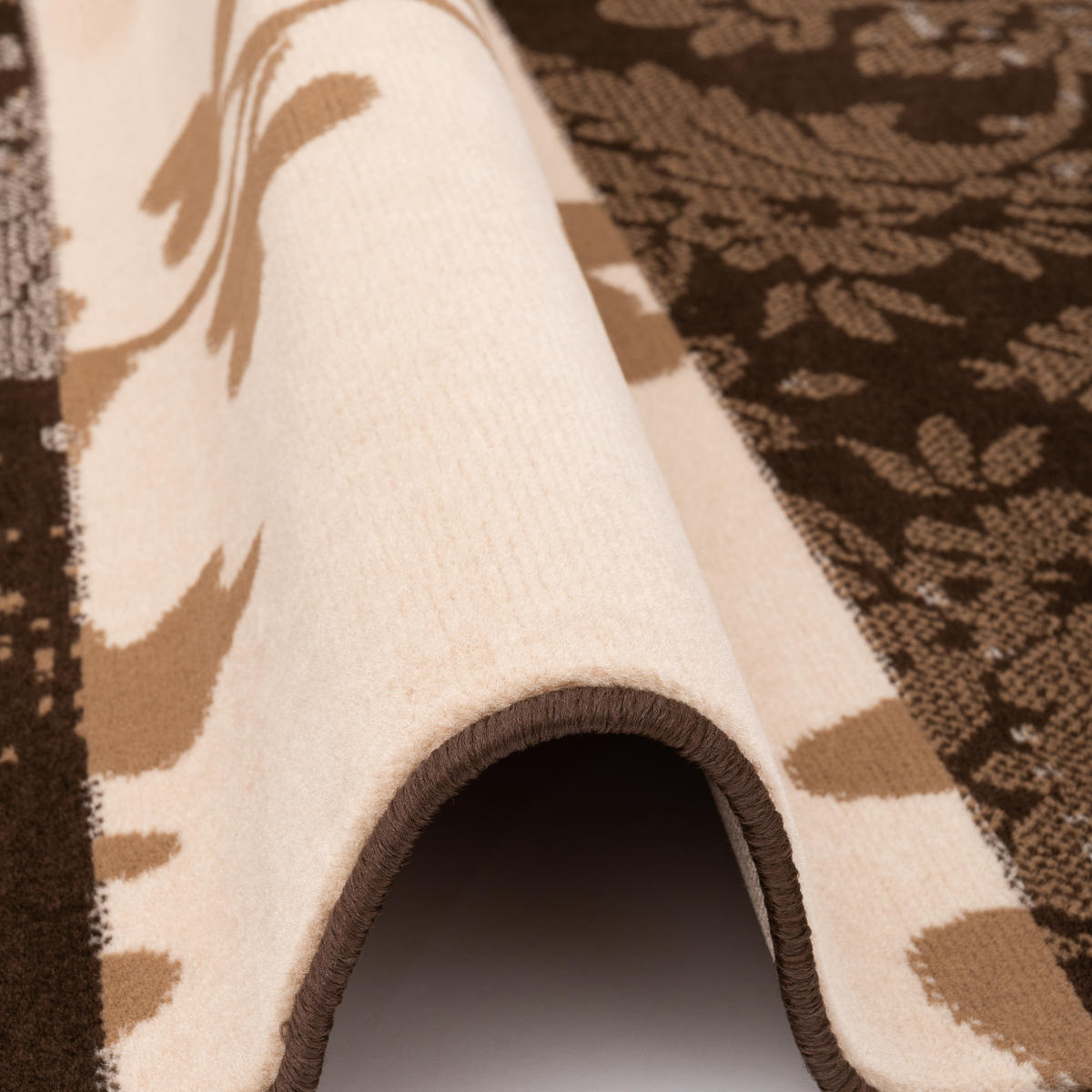 MODERN DESIGNER VELOURS TEPPICH SAMBA - Braun, Textil (140/200cm) - Pergamon