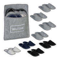 6XGÄSTEHAUSSCHUHE - Multicolor, Textil (31/10cm) - Relaxdays