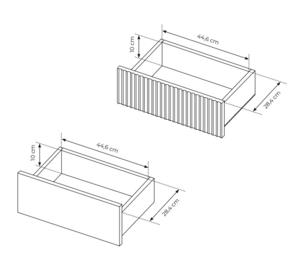 NACHTTISCH Aviro Eiche Cremona, Nachtschrank mit Schubladen - Hellbraun/Eichefarben, Holzwerkstoff (54/55/40cm) - Bettso