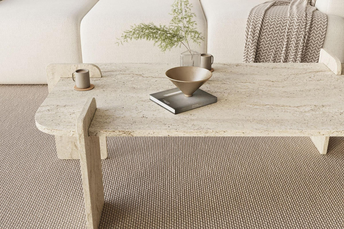 COUCHTISCH lovge beige - Beige, Holz (120/60/35cm) - Habitat Garten