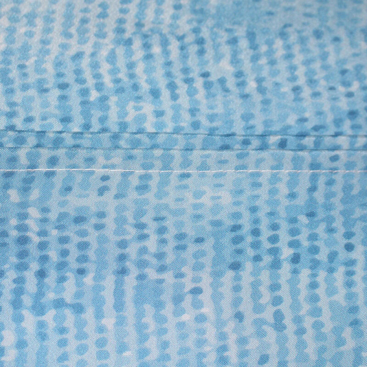 DUSCHVORHANG Blau Polyester schnell trocknend wasserdicht maschinenwaschbar mit Haken Badezimmer - Blau, Textil (1/1cm) - MCBOSON