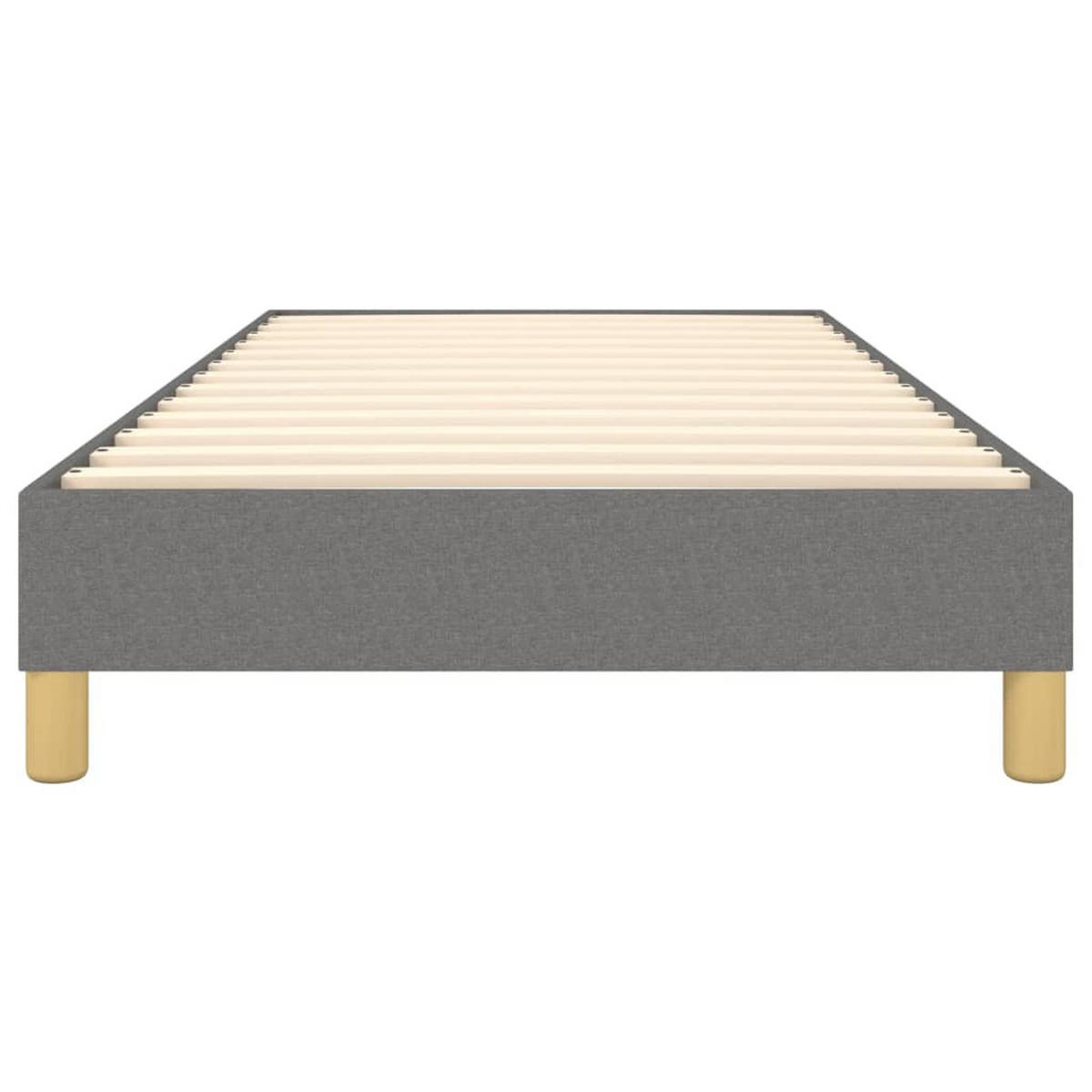 BOXSPRINGBETTGESTELL Dunkelgrau 100/200 Cm Stoff - Grau, Textil (100/200cm) - vidaXL