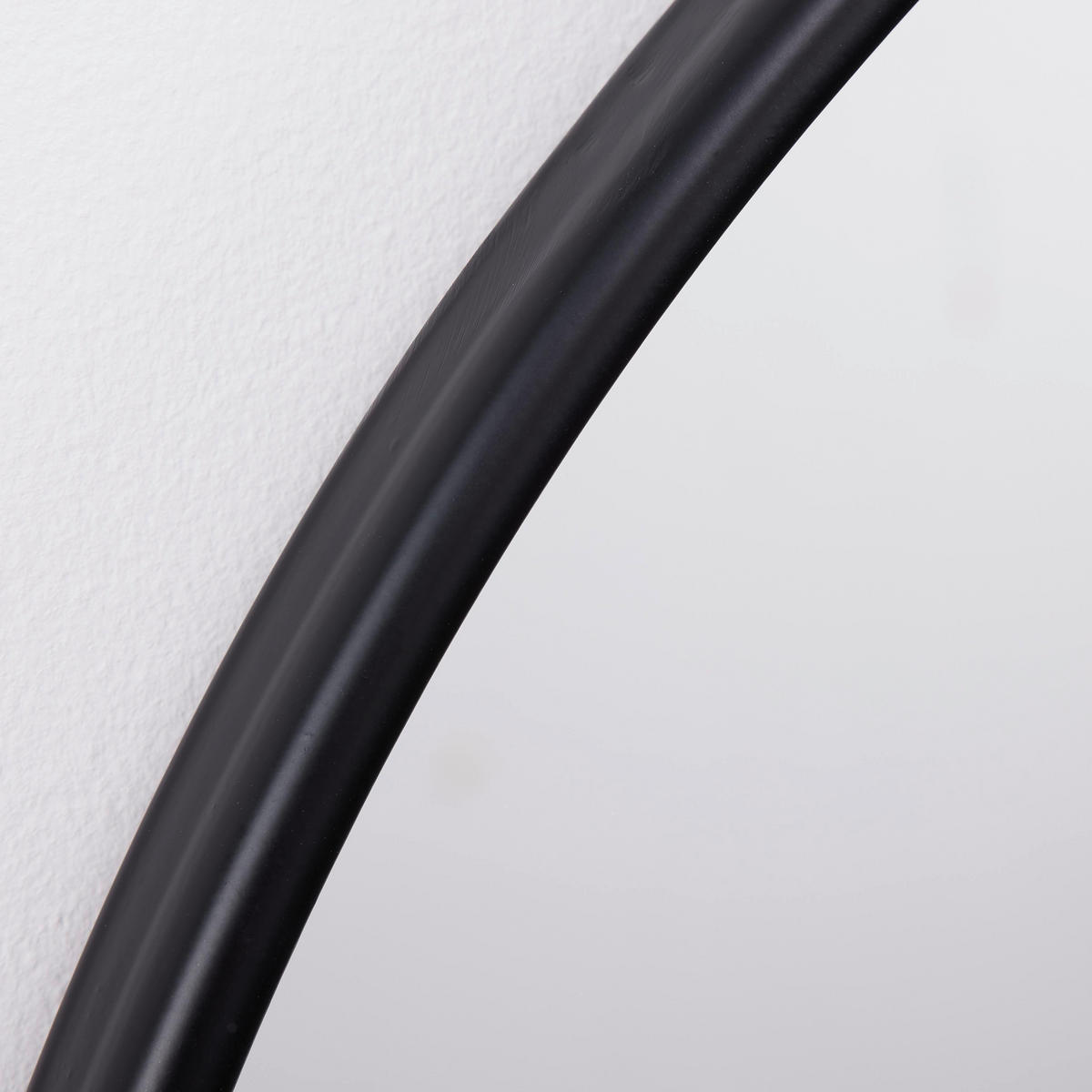 SPIEGEL Meo Ø 60 cm Schwarz - Schwarz, Metall (60/63/2cm)