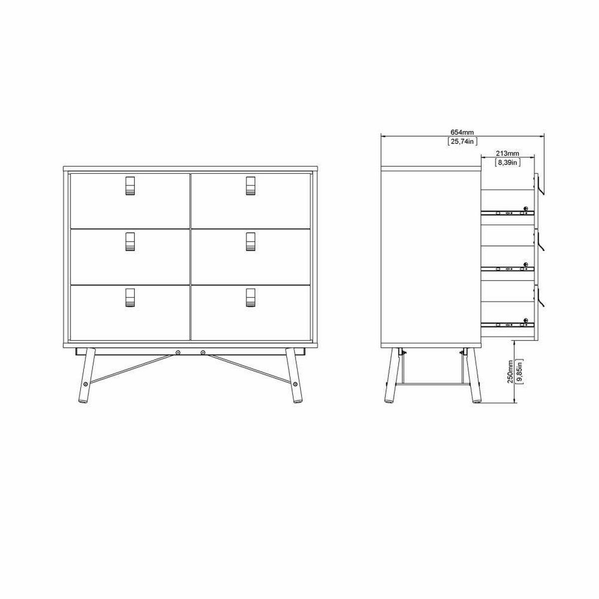 KOMMODE Schwarz, Nussbaum 40.1/101.8/94.8 cm - Schwarz, Holzwerkstoff (101.8/94.8/40.1cm) - DMORA