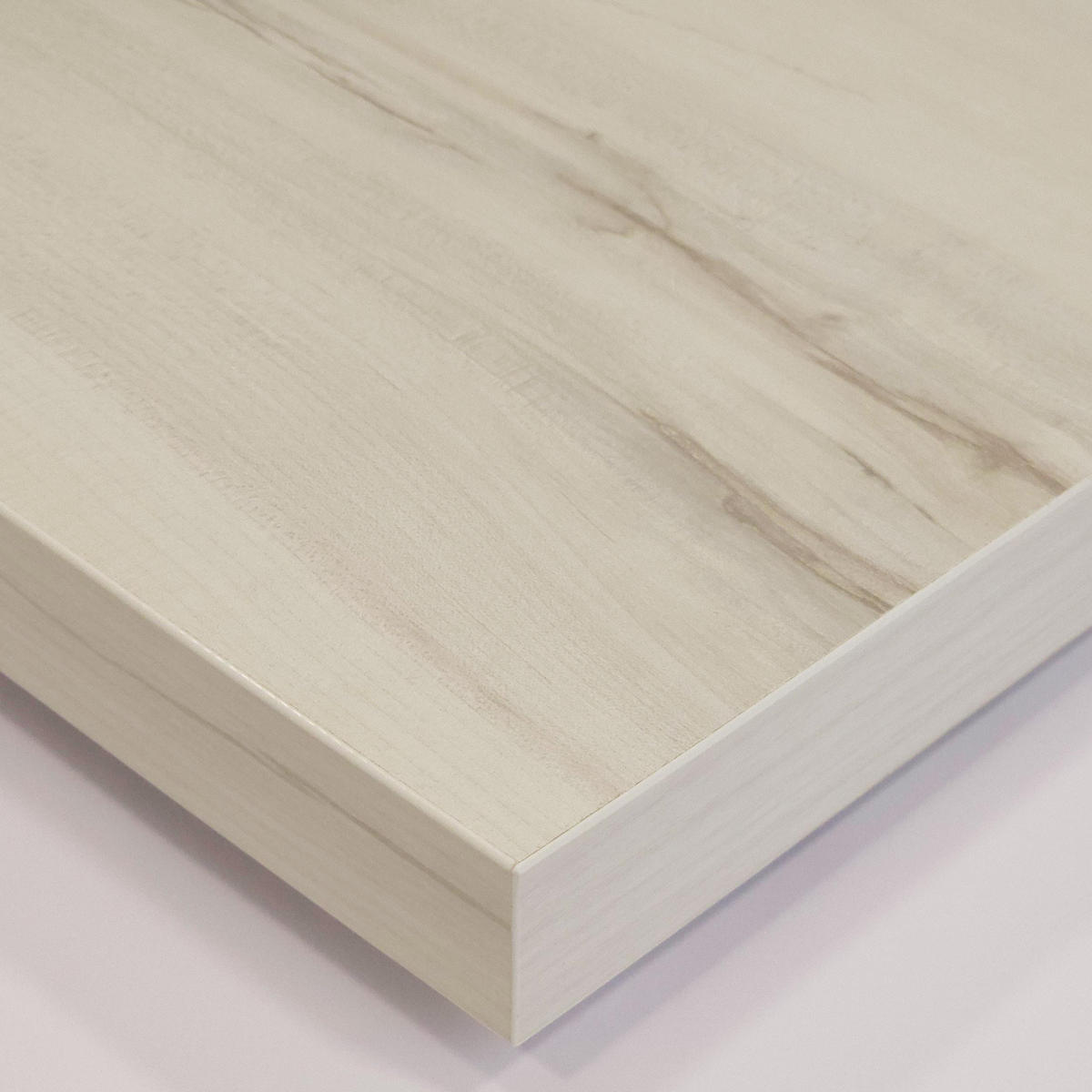 SCHREIBTISCH Ausziehbar, Weiß gemasert, 99/35/90cm - Weiß, Holzwerkstoff (35/99/90cm) - Skraut Home