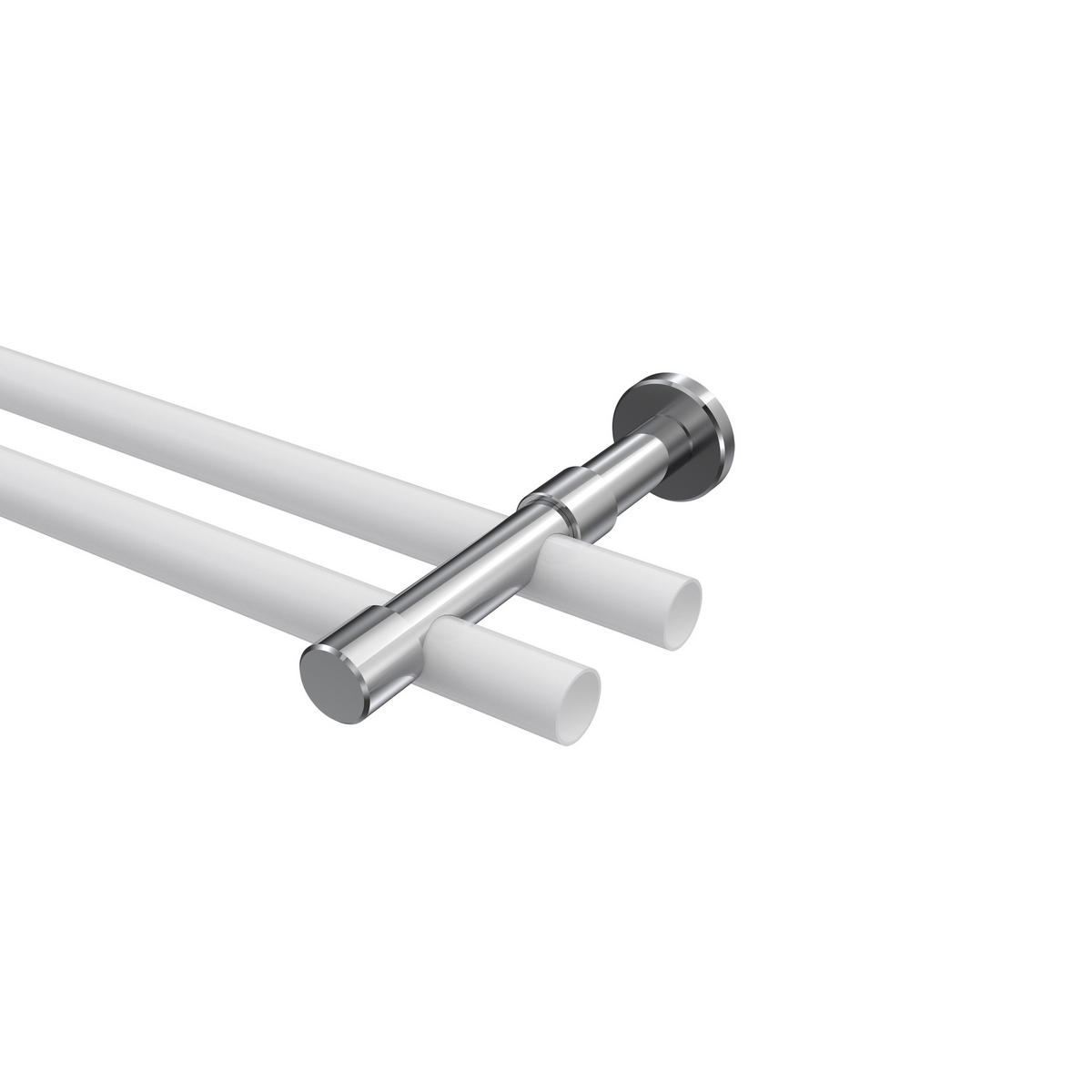 TRÄGER FÜR GARDINENSTANGEN 20 mm Ø, Prestige 2-läufig, Chrom - Chromfarben, Metall (16.2/4/4cm) - INTERDECO