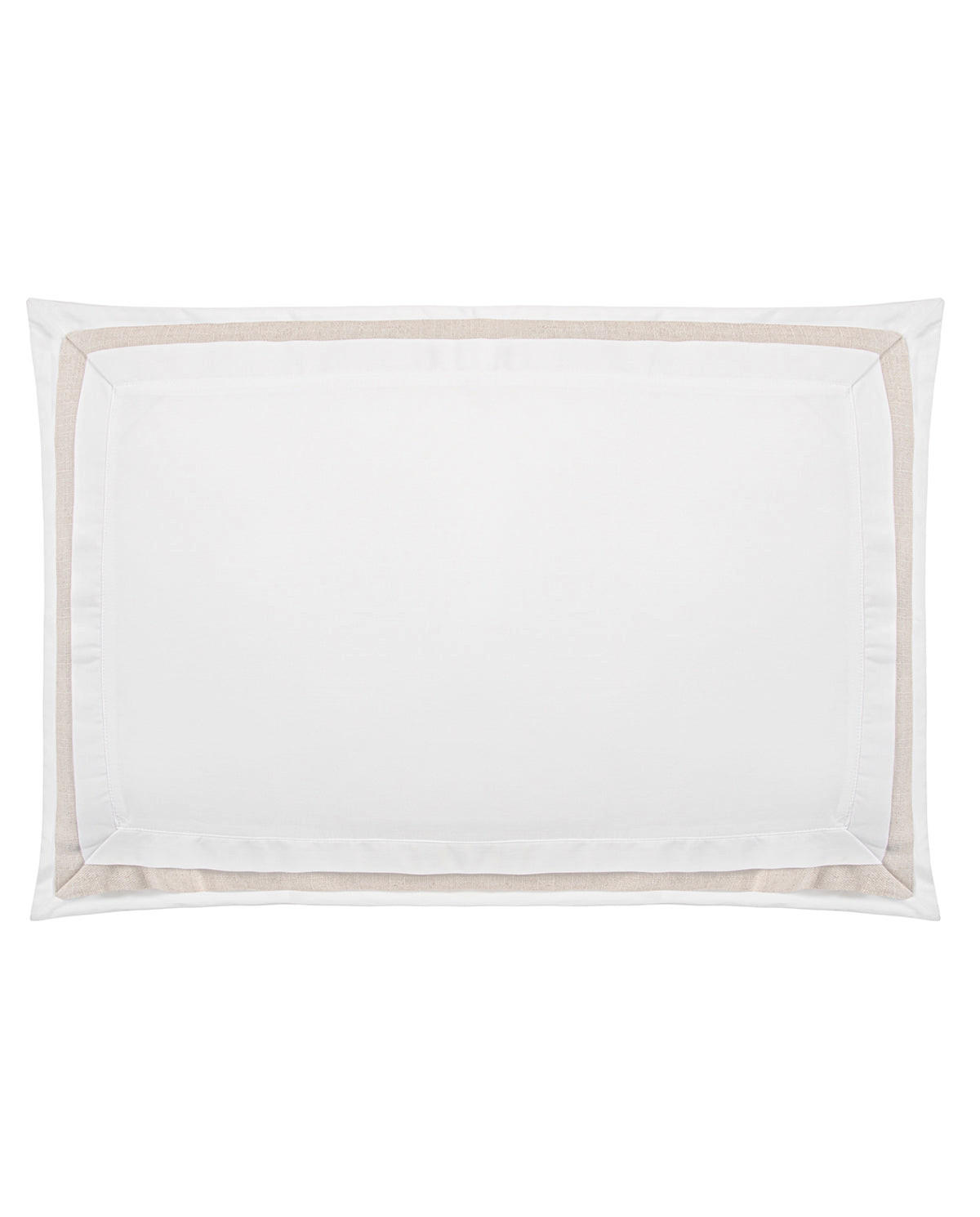 KOPFKISSENBEZUG Athens 2er set, 50x75 cm, Perkal - Weiß, Textil (50/75cm) - SOWL