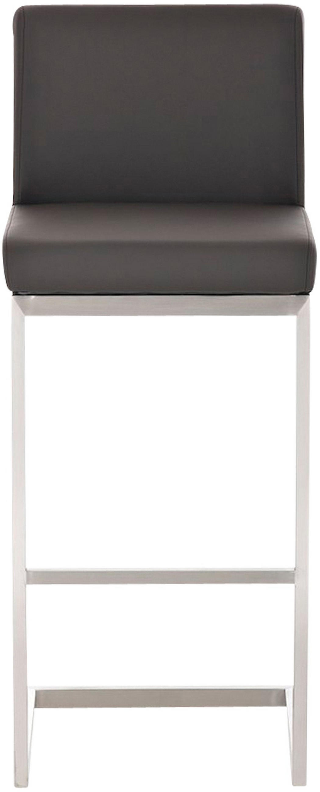 BARHOCKER 2er Set Cobas Kunstleder Braun - Braun, Leder (42/104/48cm) - DELUKE