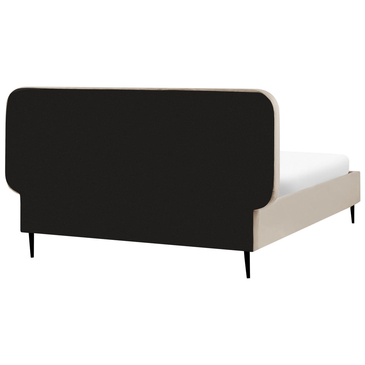 POLSTERBETT mit Lattenrost 140x200 cm Beige Brin - Taupe, Textil (140/200cm) - Beliani