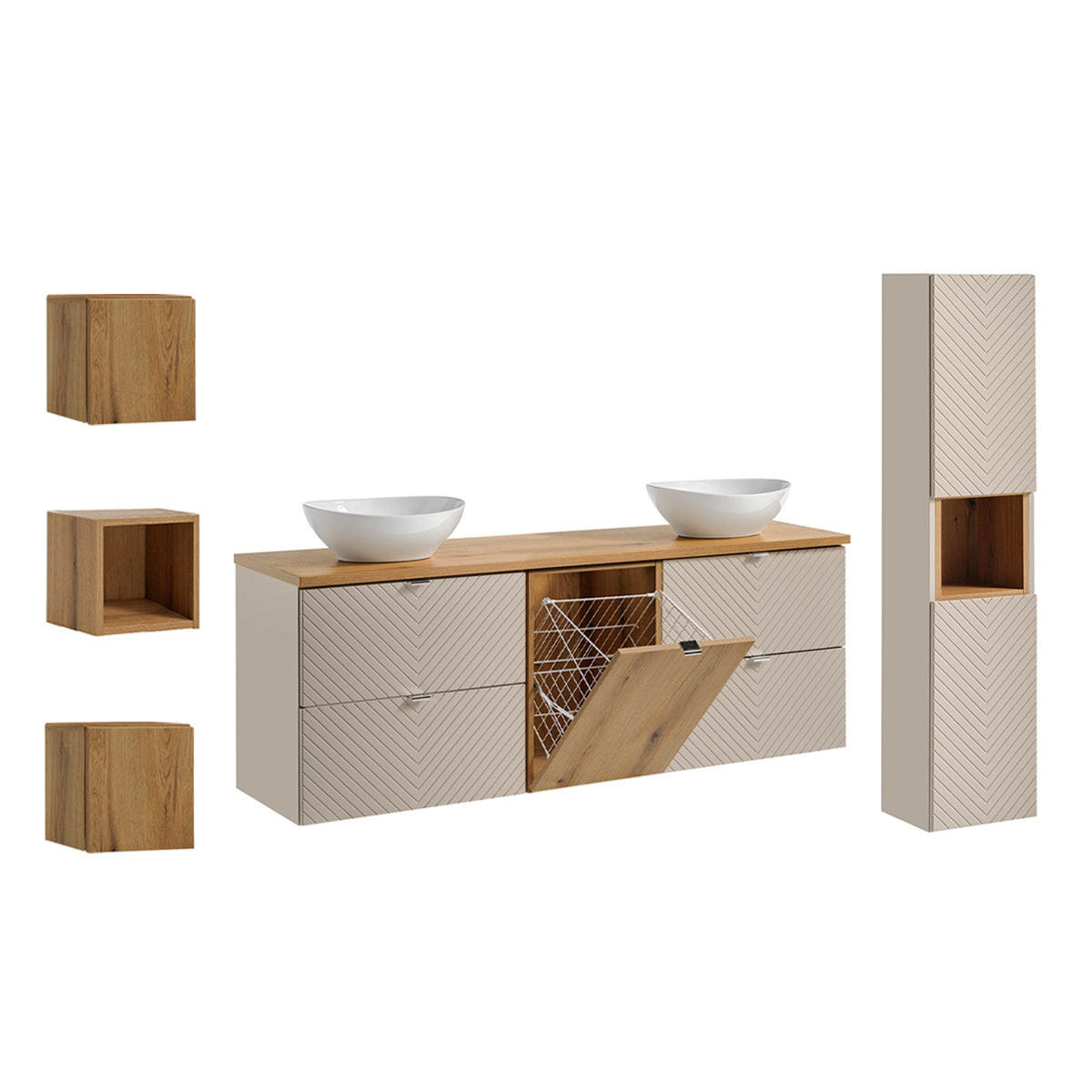 Petits-meubles Badmöbel Kaschmir 160.4x59x40 cm