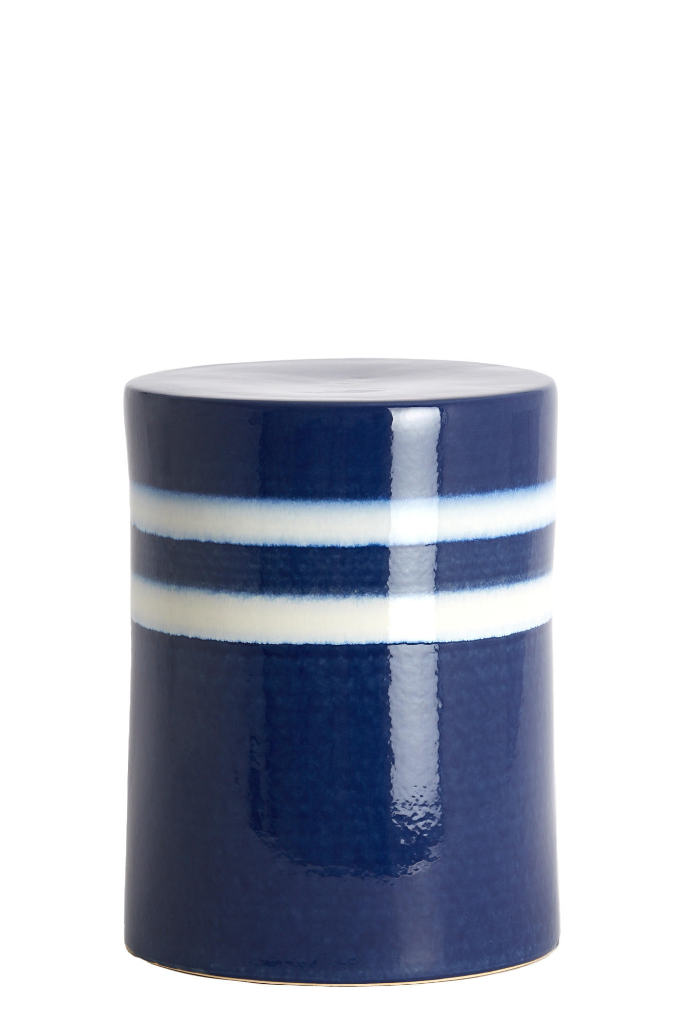 BEISTELLTISCH Mooca Blau Ø33/44 cm - Blau, Keramik (33/33/44cm) - Light & Living