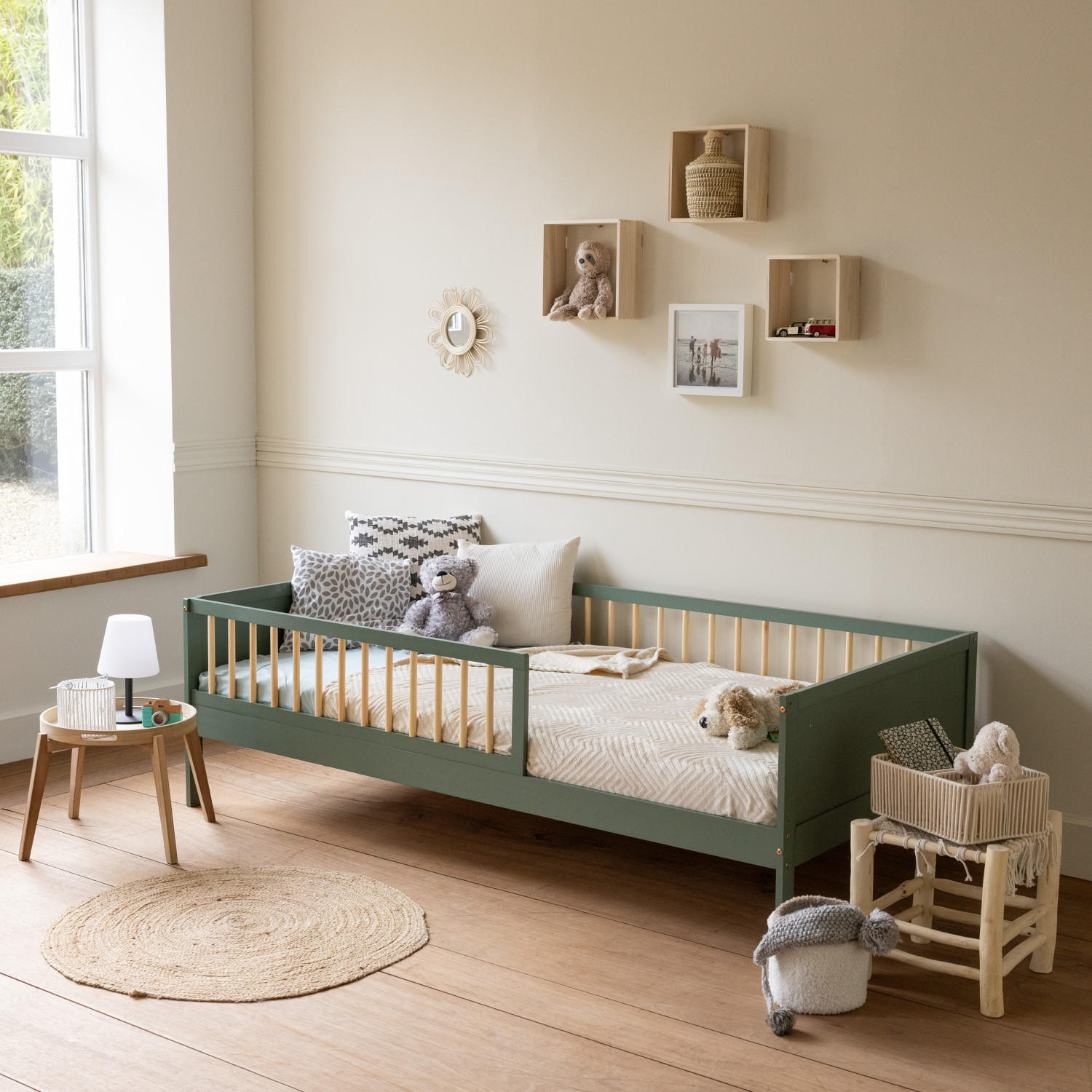 KINDERBETT Adam Salbeigrün 190/90 cm - Grün, Holz - Happy Garden