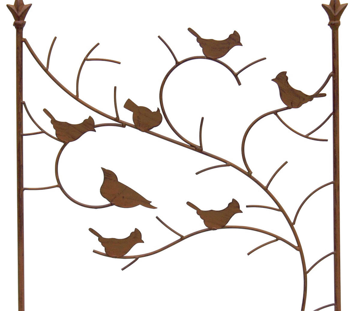 RANKGITTER mit Vögel Metall Rostbraun 150 cm - Braun, Metall (50/150/1cm) - DanDiBo