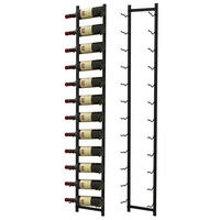 WEINREGAL Schwarz - Schwarz, Metall (22/145/14cm) - COSTWAY