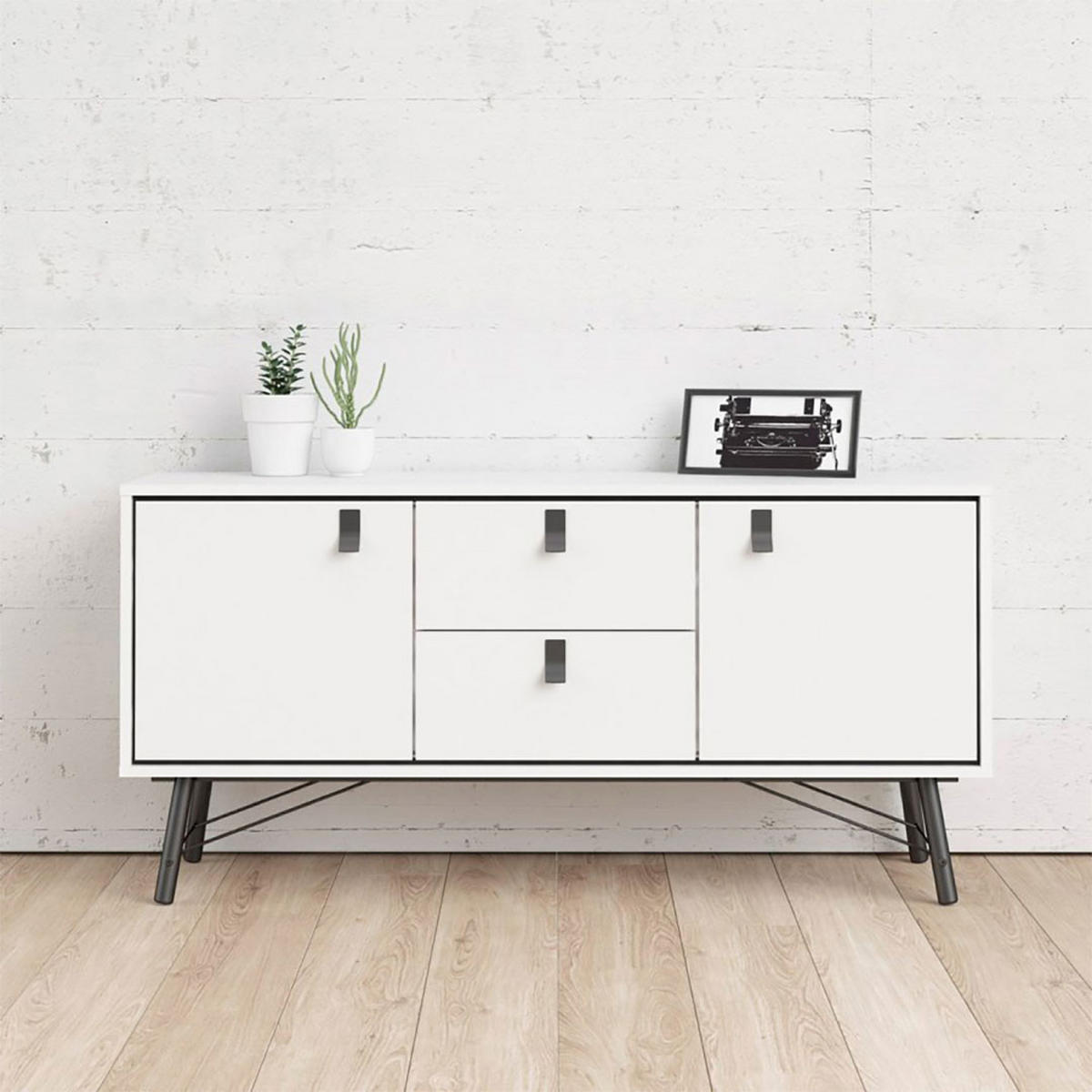 SIDEBOARD Rye Weiß 150/40/72 cm - Weiß, Holzwerkstoff (150/72/40cm) - ebuy24