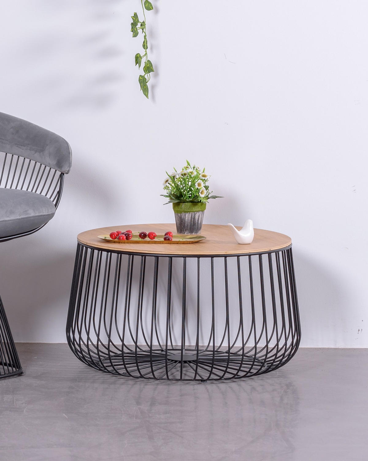 COUCHTISCH Rund Schwarz 65/65/37 cm - Schwarz, Holz (65/65/37cm) - Nest Dream