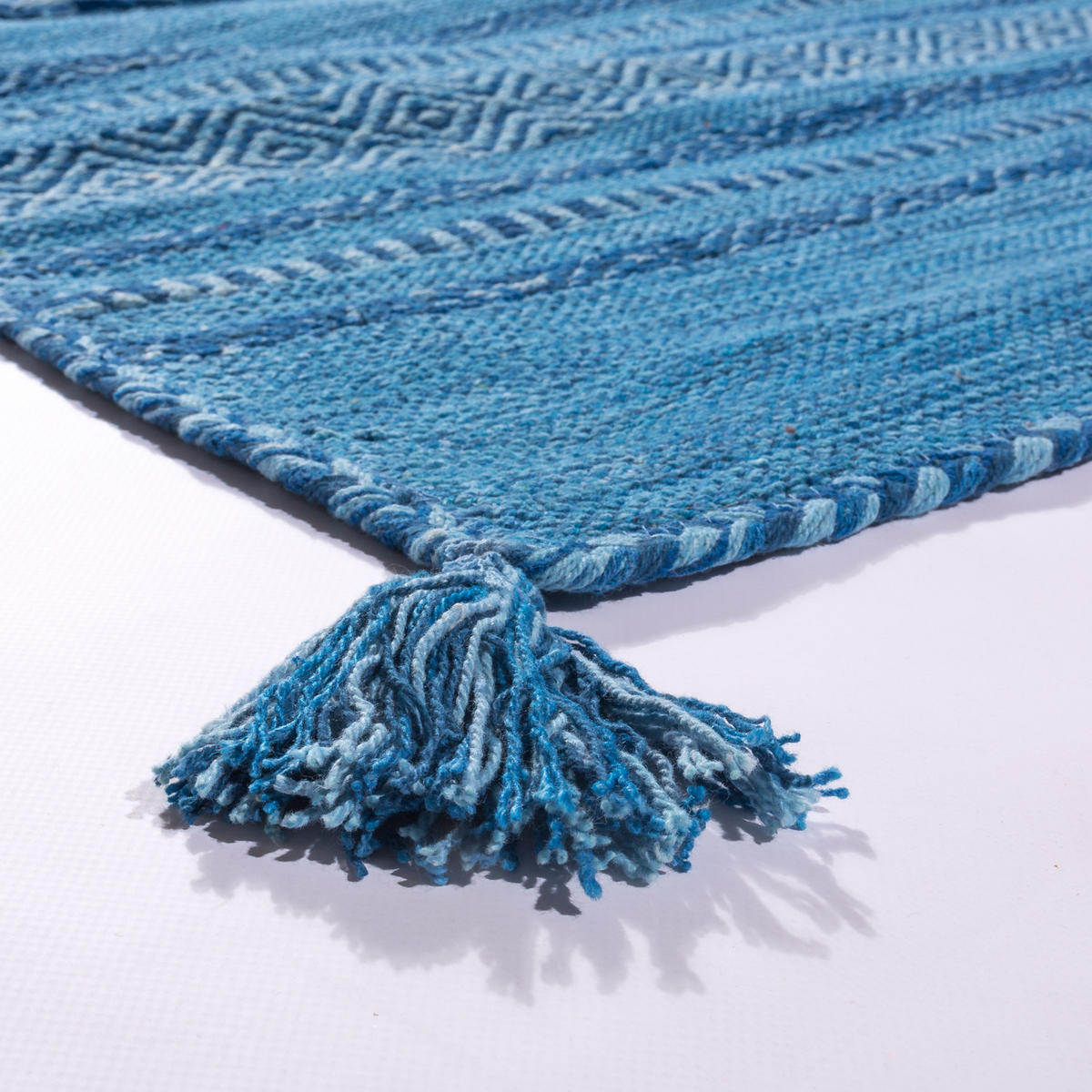 HOCHFLORTEPPICH 120/170 cm Kilim 217 - Blau, Textil (120/170cm) - Paco Home