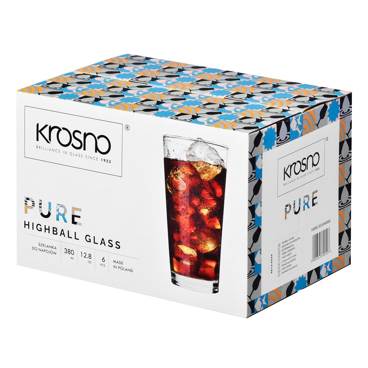 TRINKGLÄSER, 6er-Set, 380 ml - Transparent, Glas (0.38L) - Krosno Glass