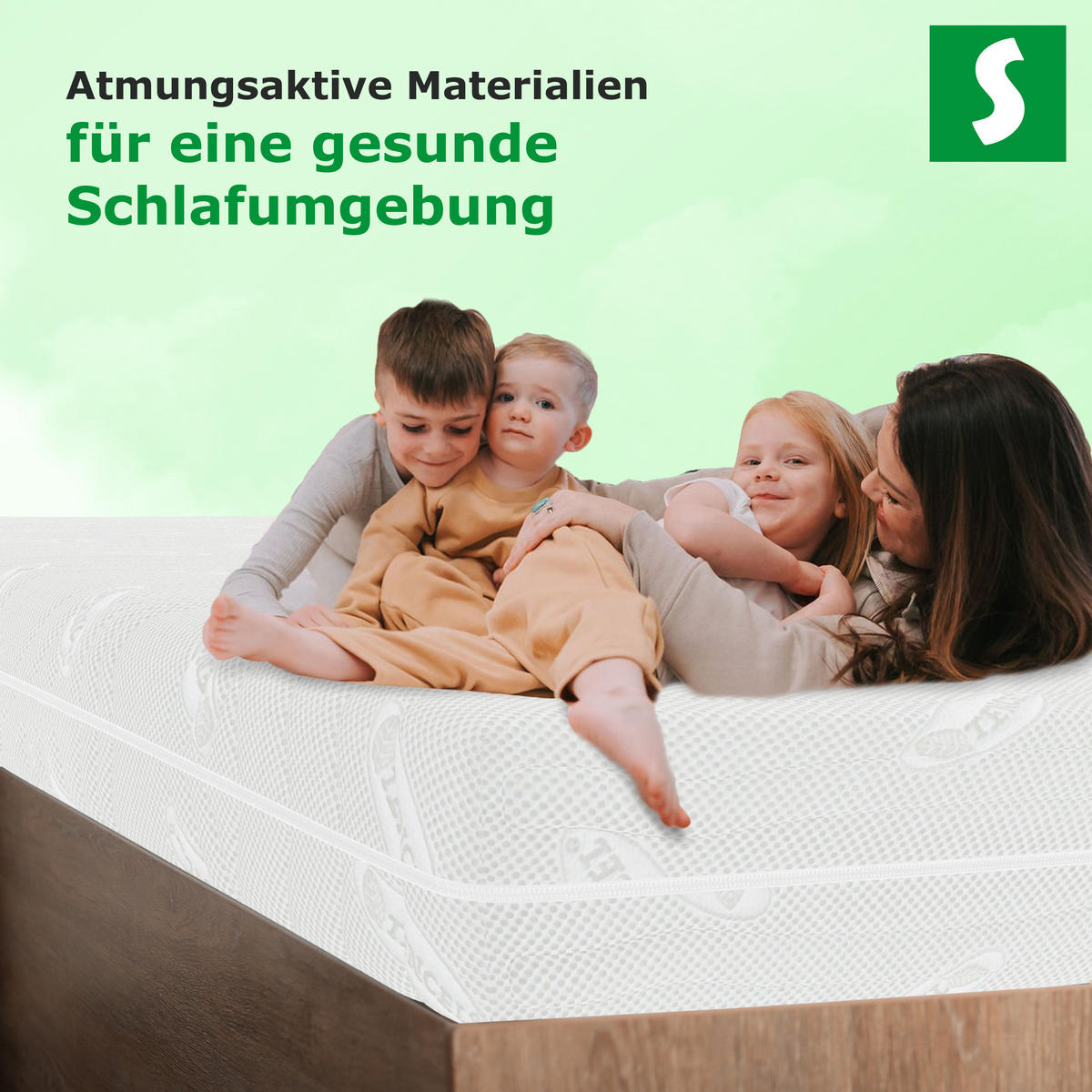 KALTSCHAUMMATRATZE 140x200 H2/H3 H2/H3 deLuxe 7 Zonen , Hybrid DUO - Weiß, Textil (140/200cm) - Schlaftroll