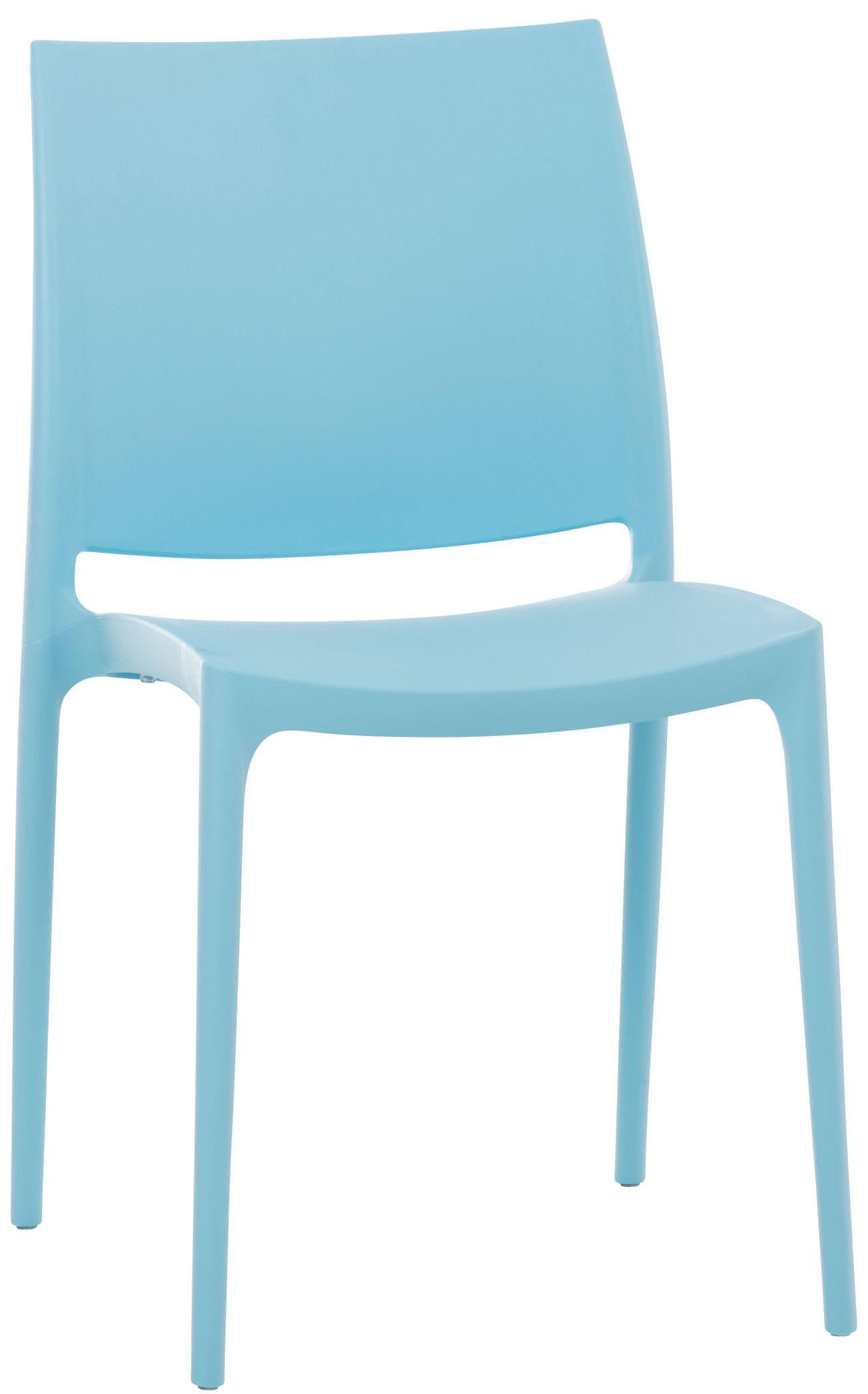 GARTENSTUHL Kunststoff hellblau - Hellblau, Kunststoff (44/81/50cm) - CLP