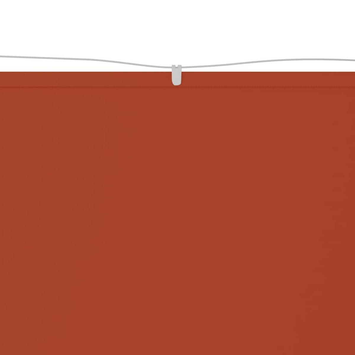 SENKRECHTMARKISE Terrakotta 100x1200 cm Oxford-Gewebe - Rot, Textil (1200/100/1200cm) - furnicato