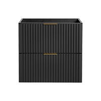 WASCHBECKENUNTERSCHRANK - 60 cm x 46 cm - Holz, Platte - Schwarz - ZEVARA - Schwarz, Holz (60/57/46cm) - Vente-Unique