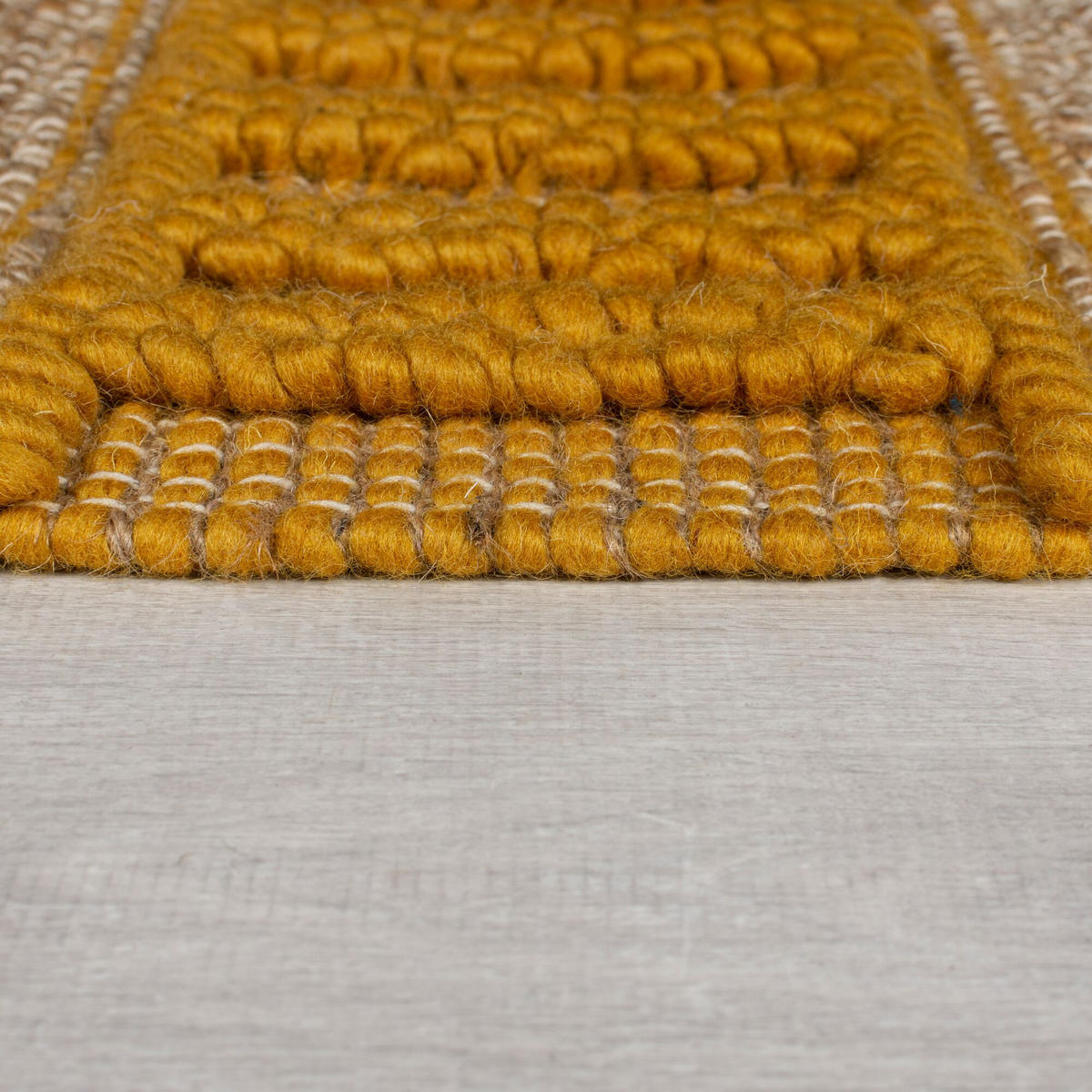 TEPPICH Hoch-Tief Struktur Gestreift, Ethno-Stil, mit Fransen wendbar, Esszimmer Natur-Multicolor Rechteckig 160x230 - Multicolor, Textil (160/230cm) - KADIMA DESIGN